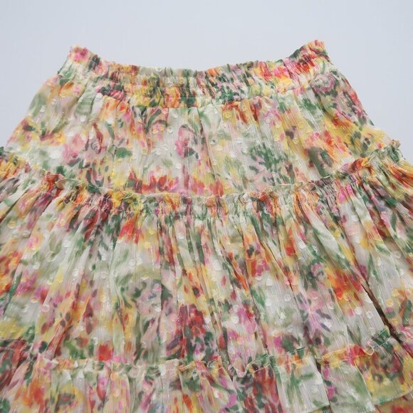 MISA Los Angeles Floral Tiered Mini Skirt Size Medium - Picture 2 of 10
